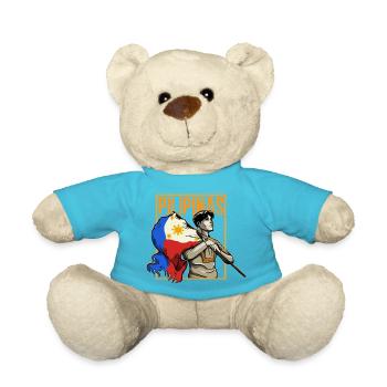 Philippines drapeau philippin fierté je cadeau - Nounours - bleu outremer - Devant