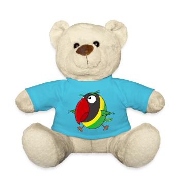 Unzertrennlich, der fliegt - Teddy - Atollblau - Vorne