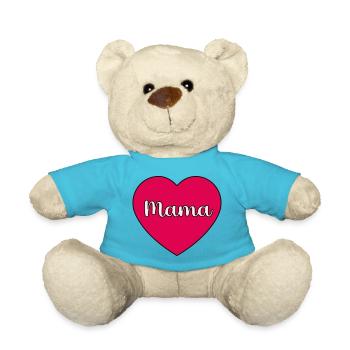 Mama-Herz - Teddy - Atollblau - Vorne