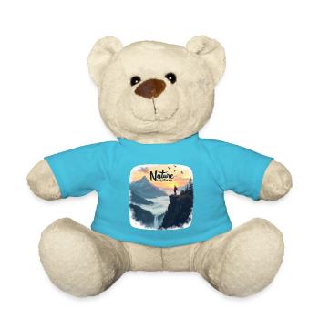Nature is my Therapy - Wandern in den Bergen - Teddy - Atollblau - Vorne