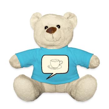 Tasse à café - Nounours - bleu outremer - Devant