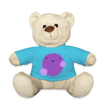 Figui (lila Kugel) - Teddy - Atollblau - Vorne
