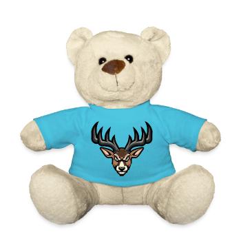 reh kopf - Teddy - Atollblau - Vorne