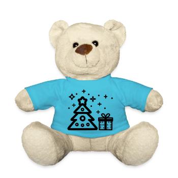 Klassischer Weihnachtsbaum - Teddy - Atollblau - Vorne