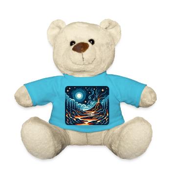 Volcano - Teddy Bear - atoll blue - Front