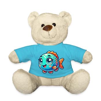 fisch comic - Teddy - Atollblau - Vorne