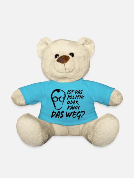 Merz - Ist das Politik oder kann das weg - Teddy - Atollblau