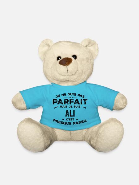 Ali – Un Prénom, Une Légende Drôle et Fière - Nounours - bleu outremer