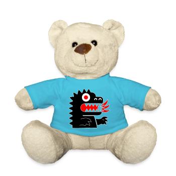 Dragon Monster - Teddy Bear - atoll blue - Front