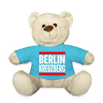 Berlin Kreuzberg Bold Typografie - Teddy - Atollblau - Vorne