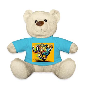 cheetah - Teddy Bear - atoll blue - Front