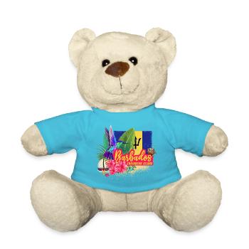 Barbade Vintage Hummingbird et design des Caraïbes - Nounours - bleu outremer - Devant