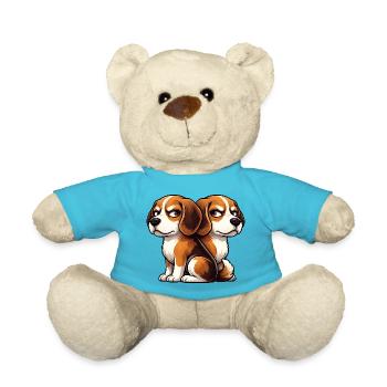 Amis de dessins animés Beagle mignons - Nounours - bleu outremer - Devant