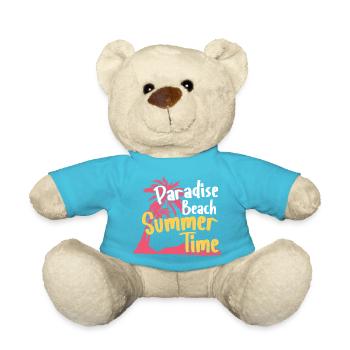 Paradise Beach Summer Time Retro Design - Teddy - Atollblau - Vorne
