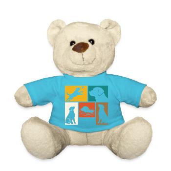 Labrador Retriever Vater und Hundeliebhaber - Teddy - Atollblau - Vorne