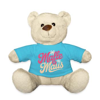 Mallemaus Bachelor Party Women Mallorca Fan Party Malle Mouse - Teddy Bear - atoll blue - Front