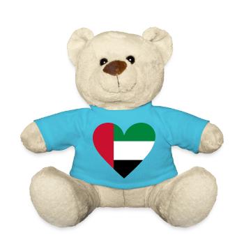 UAE Heart - Teddy - Atollblau - Vorne