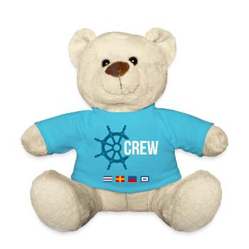 Crew – Maritime Signal Flag Design - Teddy Bear - atoll blue - Front