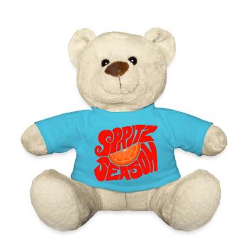 Spritz Season - Retro Orange Citrus Design - Teddy - Atollblau - Vorne
