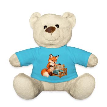 Fuchs webt am Gatterkamm - Teddy - Atollblau - Vorne