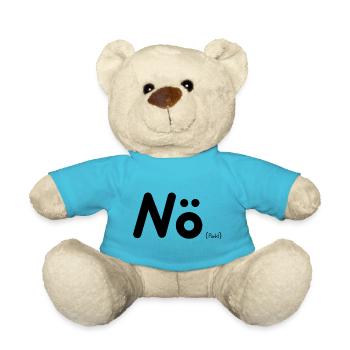 Nö (Punkt) - Spruch - Teddy - Atollblau - Vorne