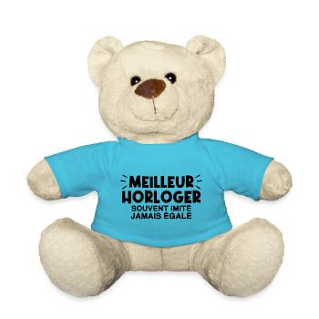 Horloger | Je suis le meilleur Horloger !! - Nounours - bleu outremer - Devant