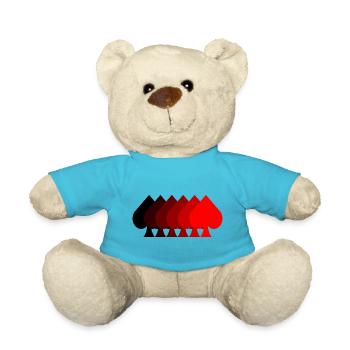 Pik Zeichen in verschiedenen Farben | Farbverlauf - Teddy - Atollblau - Vorne