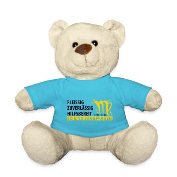 Sternzeichen Jungfrau Eigenschaften - Teddy - Atollblau - Vorne