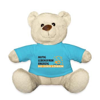 Sternzeichen Löwe - Eigenschaften - Teddy - Atollblau - Vorne