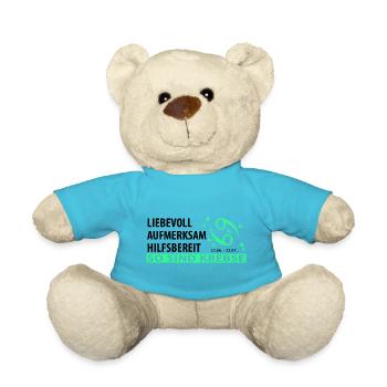 Sternzeichen Krebs - Eigenschaften - Teddy - Atollblau - Vorne