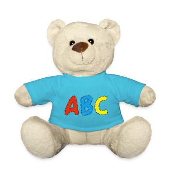 ABC - Schulstart, Schulkind - Teddy - Atollblau - Vorne