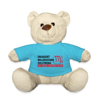Sternzeichen Skorpion - Eigenschaften - Teddy - Atollblau - Vorne