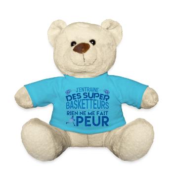 Basketball coach Cadeau coach Basketball ! - Nounours - bleu outremer - Devant