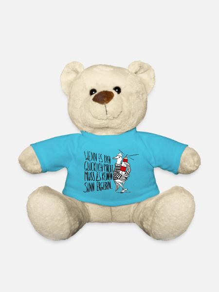 Möwe - Wenn es dich glücklich macht - Teddy - Atollblau