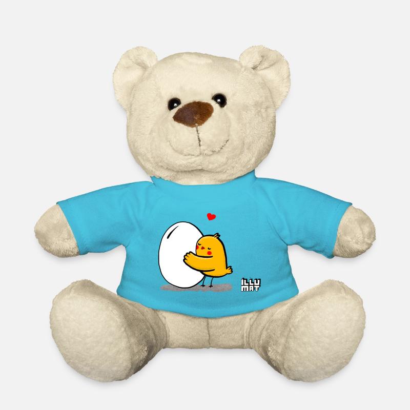 Oeuf de frère ou de sœur - Nounours - bleu outremer