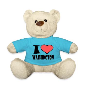 I love Washington - Teddy - Atollblau - Vorne