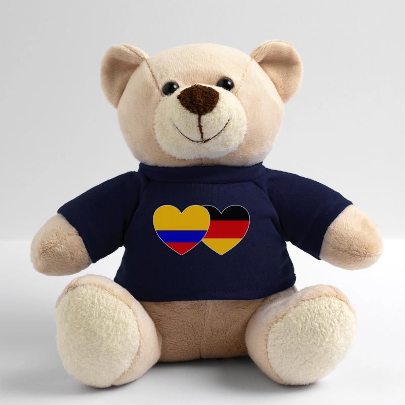 Colombia Germany Flag Teddy Bear