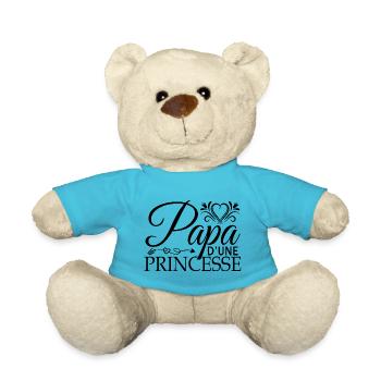 Papa fête des pères cadeau pour mon père fille !! - Nounours - bleu outremer - Devant