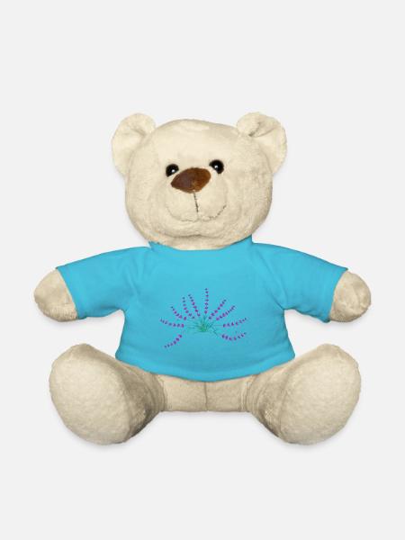 Lavender - Teddy Bear - atoll blue