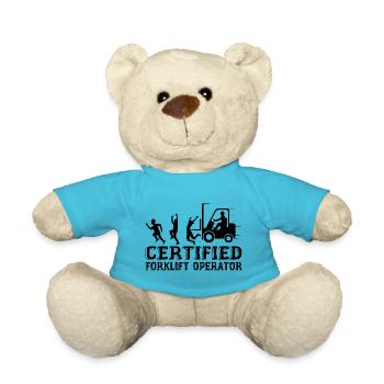 Zertifizierter Gabelstaplerfahrer - Teddy - Atollblau - Vorne