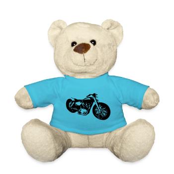 old motorbike - Teddy Bear - atoll blue - Front