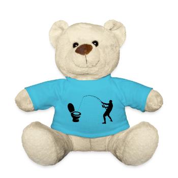 toilet fisherman - Teddy Bear - atoll blue - Front