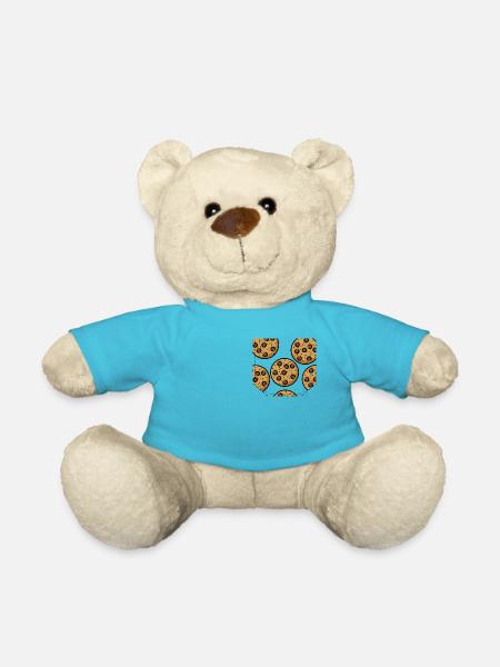 Breast pocket biscuits gift idea - Teddy Bear - atoll blue