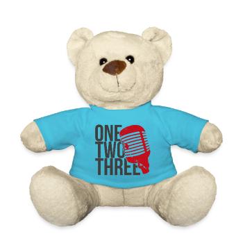 One Two Three Microphone (farbig) - Teddy - Atollblau - Vorne