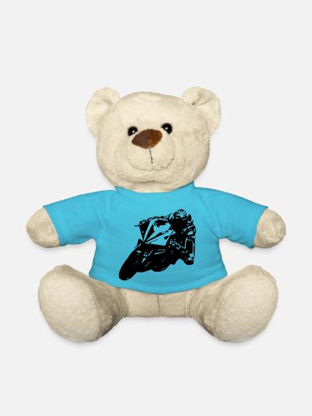 motorbike - Teddy Bear - atoll blue