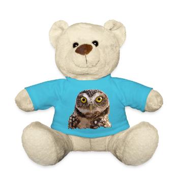 Eule graben - Teddy - Atollblau - Vorne