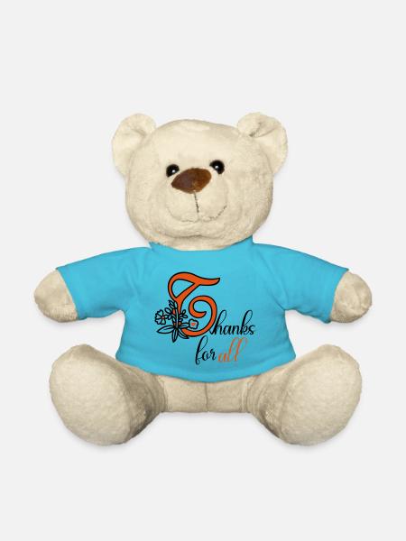 thanks for all, l’amour, merci - Nounours - bleu outremer
