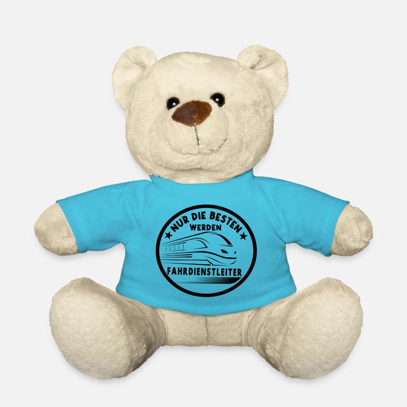 Fahrdienstleiter und Eisenbahner Sprüche - Teddy - Atollblau