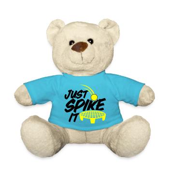 Farbe änderbar | Roundnet Spikeball Fun - Teddy - Atollblau - Vorne