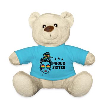 LGBT Proud Sister - Teddy Bear - atoll blue - Front